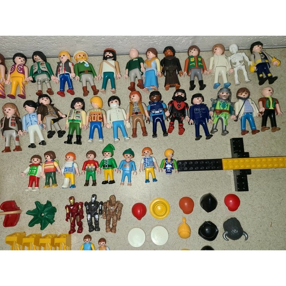 Playmobil Geobra Action Figures Weapons Accs. Mega Block Lot - Picture 3 of 7